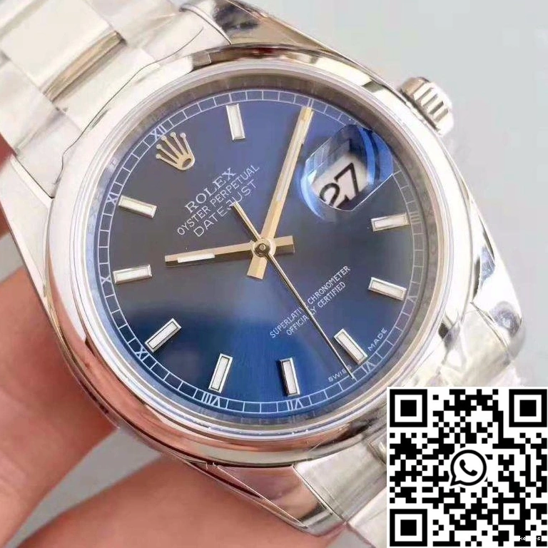 Rolex Datejust Factory Blue AR 116200 36MM Dial 0101